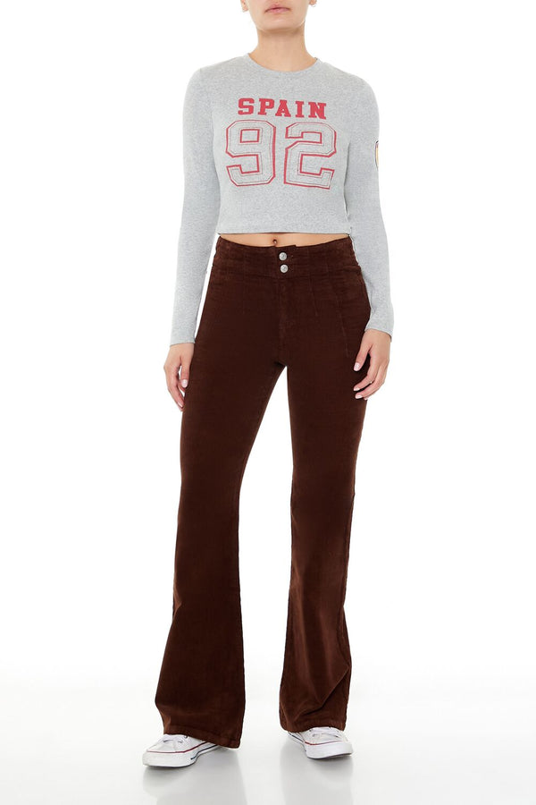 Forever 21 Spain 92 Graphic Cropped Tee