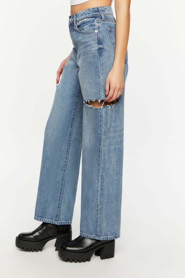 Forever 21 Split High-Rise 90s-Fit Jeans