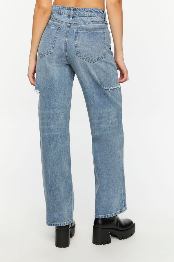 Forever 21 Split High-Rise 90s-Fit Jeans