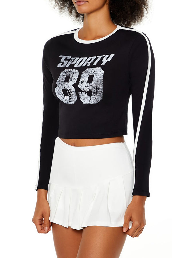 Forever 21 Sporty 89 Cropped Tee