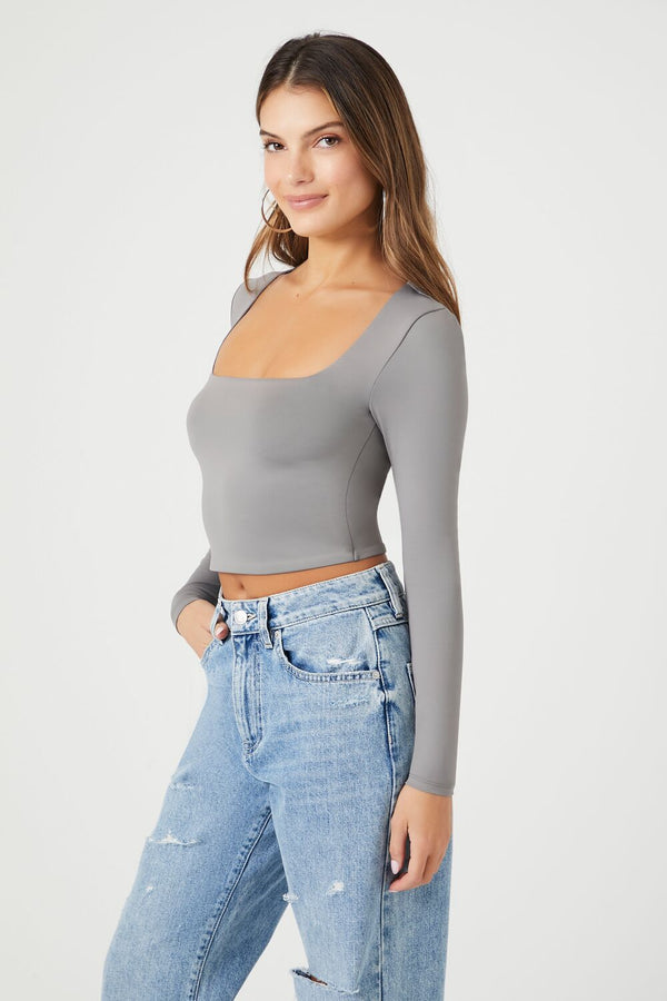 Forever 21 Square-Neck Crop Top