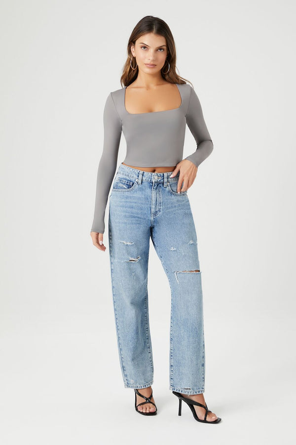 Forever 21 Square-Neck Crop Top