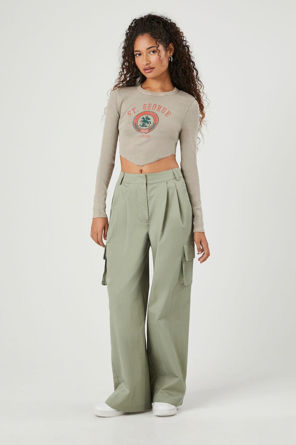 Forever 21 St George Graphic Cropped Tee