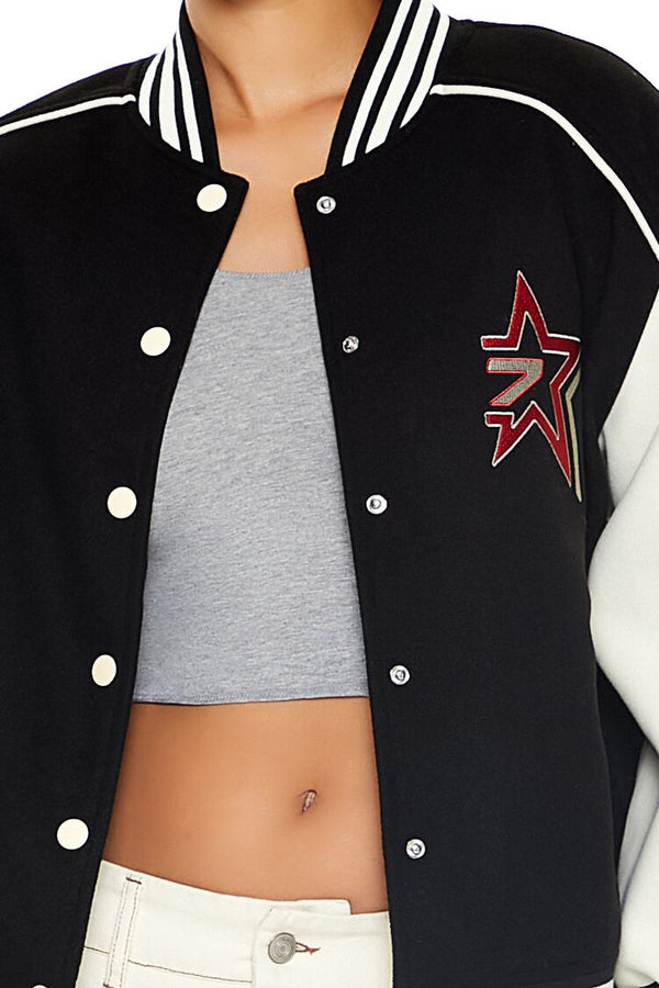 Forever 21 Star Girl Varsity Letterman Jacket
