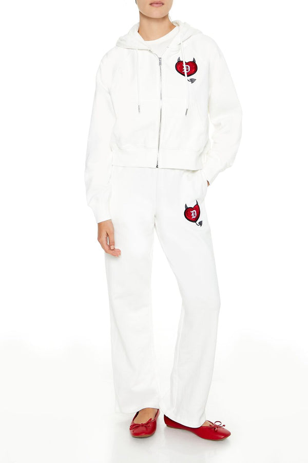 Forever 21 Stealin Hearts Patch Zip-Up Hoodie