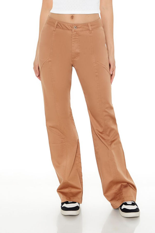 Forever 21 Straight-Leg Mid-Rise Pants