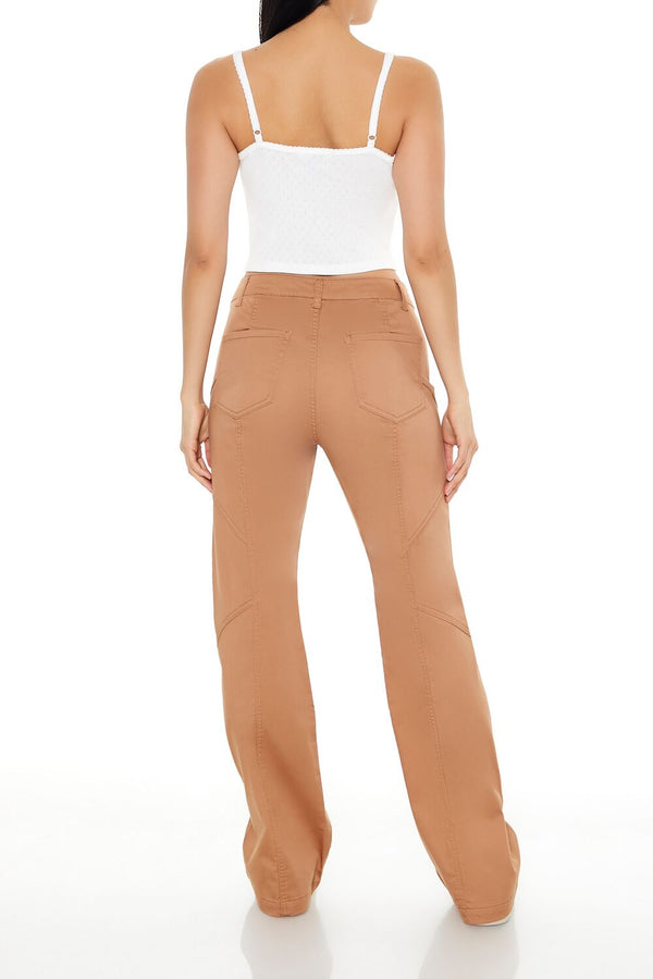 Forever 21 Straight-Leg Mid-Rise Pants