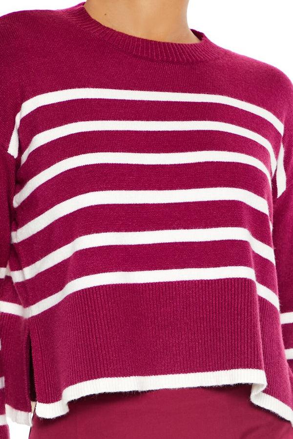 Forever 21 Striped Cropped Sweater