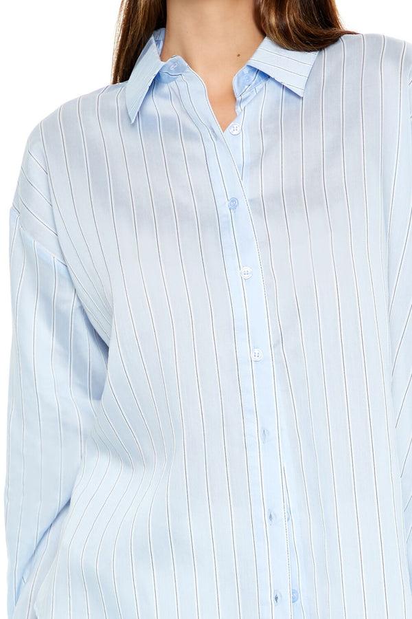 Forever 21 Striped Jacquard Shirt