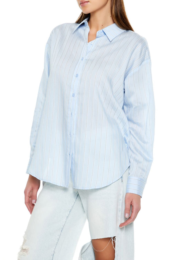 Forever 21 Striped Jacquard Shirt