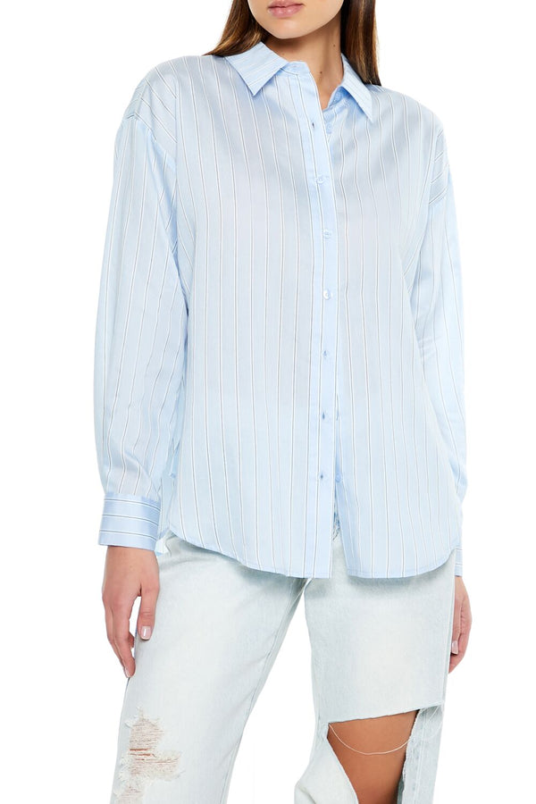 forever 21 Striped Jacquard Shirt