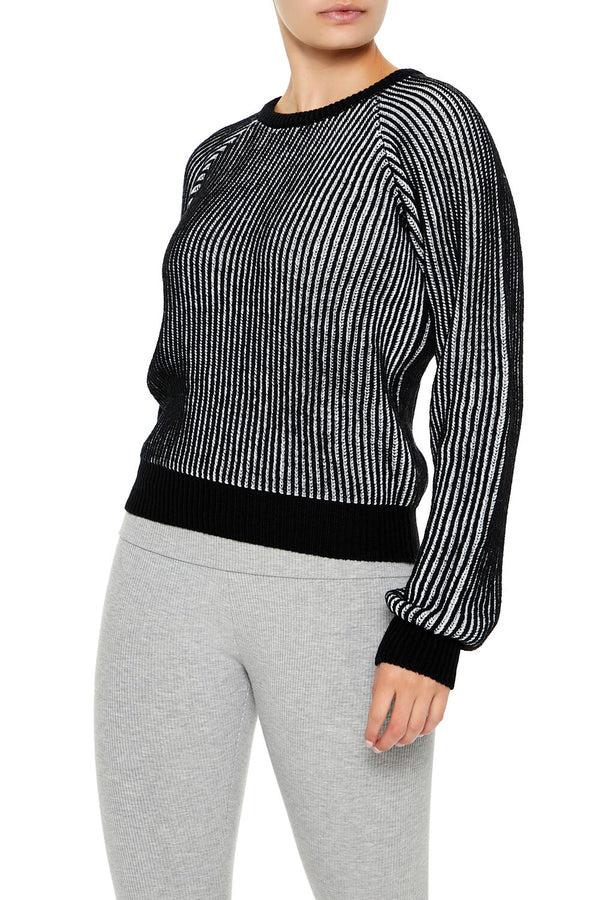 Forever 21 Striped Ribbed Knit Sweater