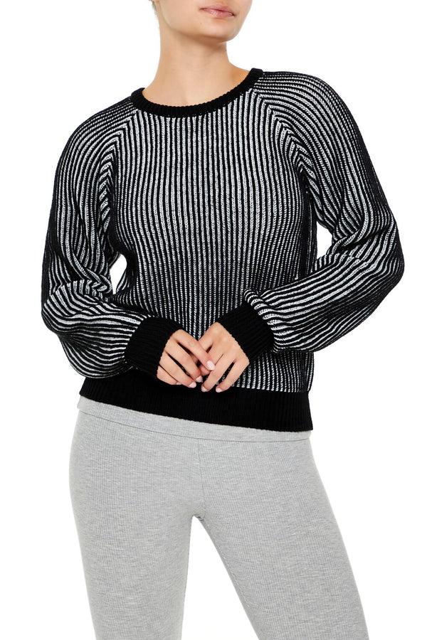 forever 21 Striped Ribbed Knit Sweater