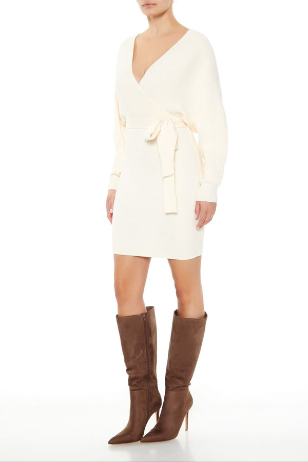 Forever 21 Surplice Midi Sweater Dress
