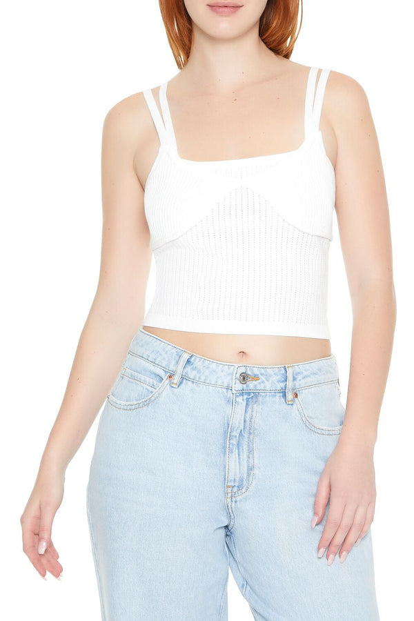 forever 21 Sweater-Knit Cropped Cami