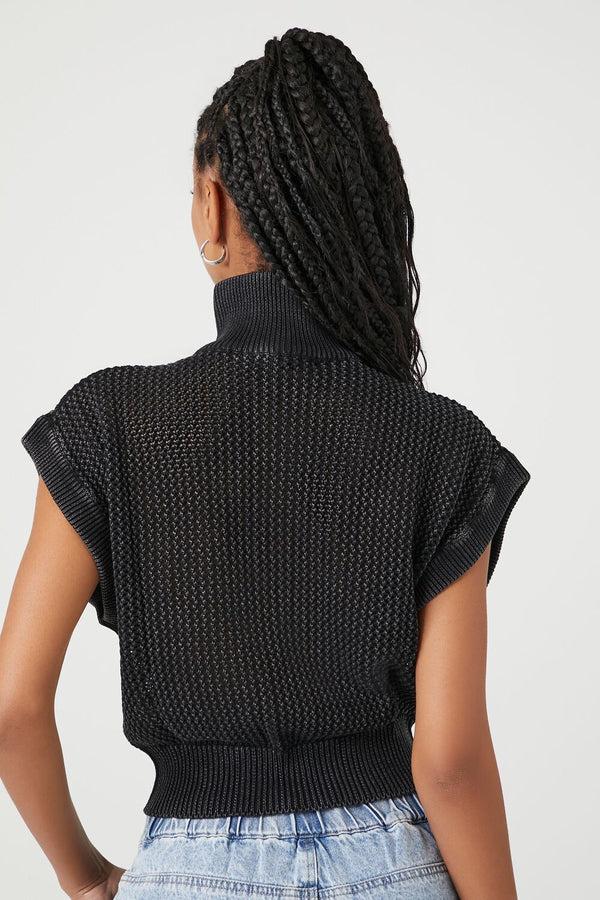 Forever 21 Sweater-Knit Half-Zip Pullover