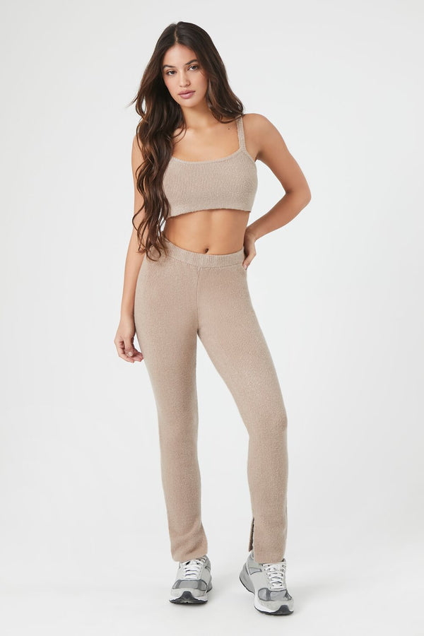 forever 21 Sweater-Knit Straight Pants