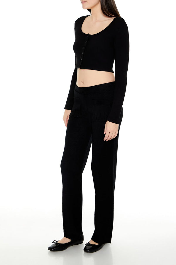 Forever 21 Sweater-Knit Wide-Leg Pants