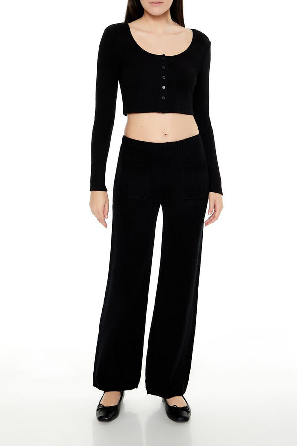 forever 21 Sweater-Knit Wide-Leg Pants