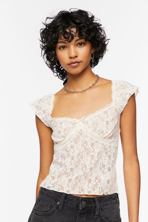 forever 21 Sweetheart Lace Top
