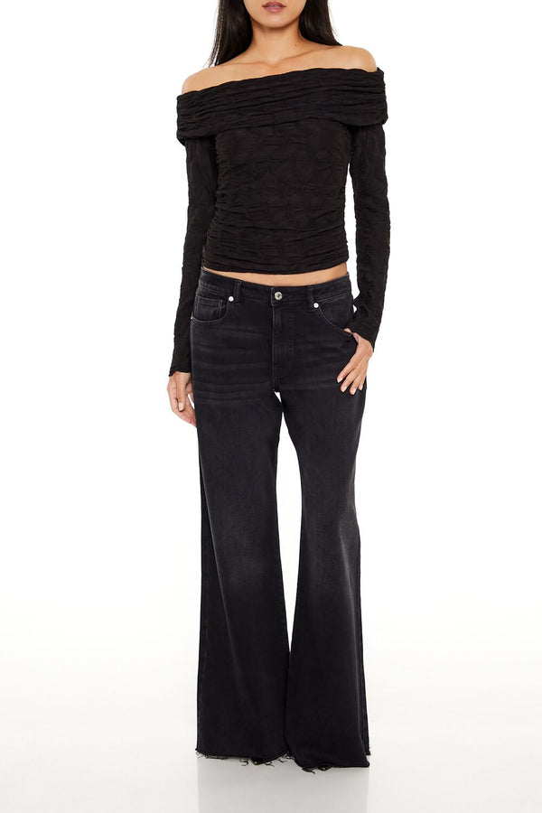 Forever 21 Textured Off-the-Shoulder Top