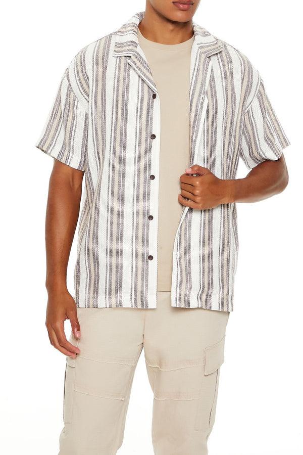 forever 21 Textured Striped Shirt