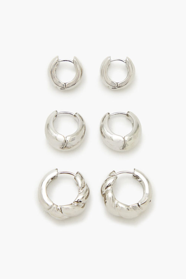 forever 21 Thick Huggie Hoop Earring Set