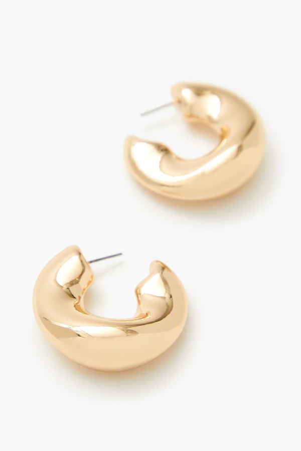 Forever 21 Thick Smooth Hoop Earrings