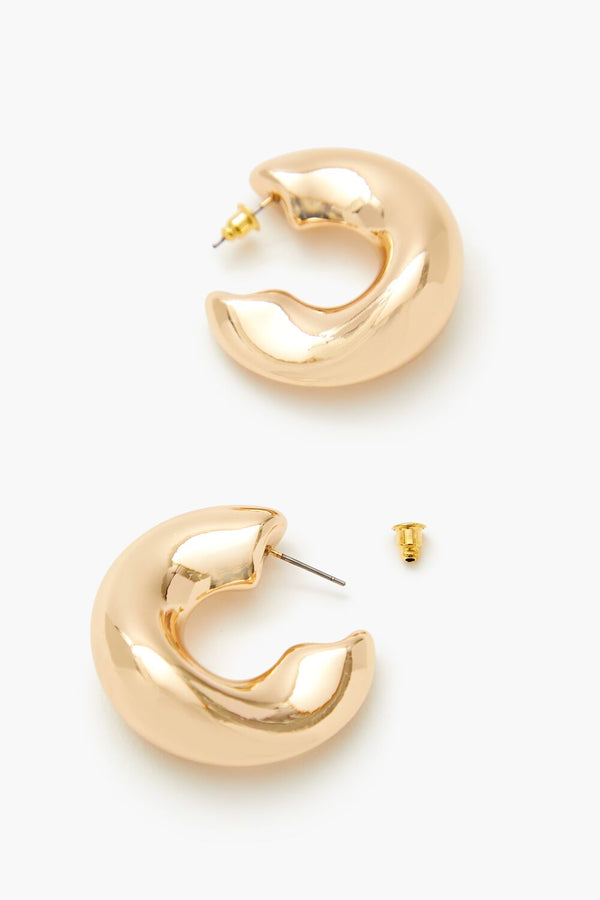 Forever 21 Thick Smooth Hoop Earrings
