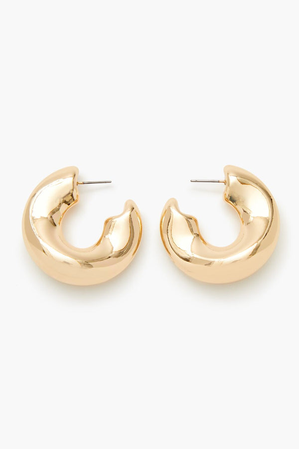 forever 21 Thick Smooth Hoop Earrings