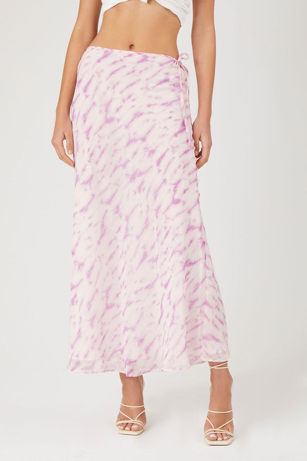Forever 21 Tie-Dye Slip Midi Skirt