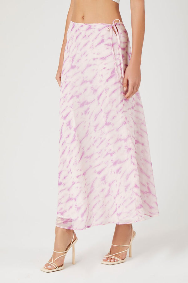 Forever 21 Tie-Dye Slip Midi Skirt
