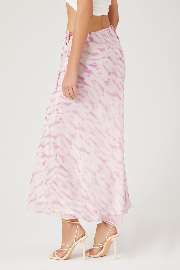 Forever 21 Tie-Dye Slip Midi Skirt