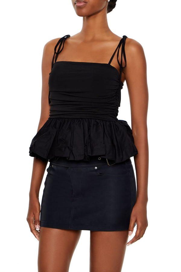 Forever 21 Tie-Strap Peplum Cami