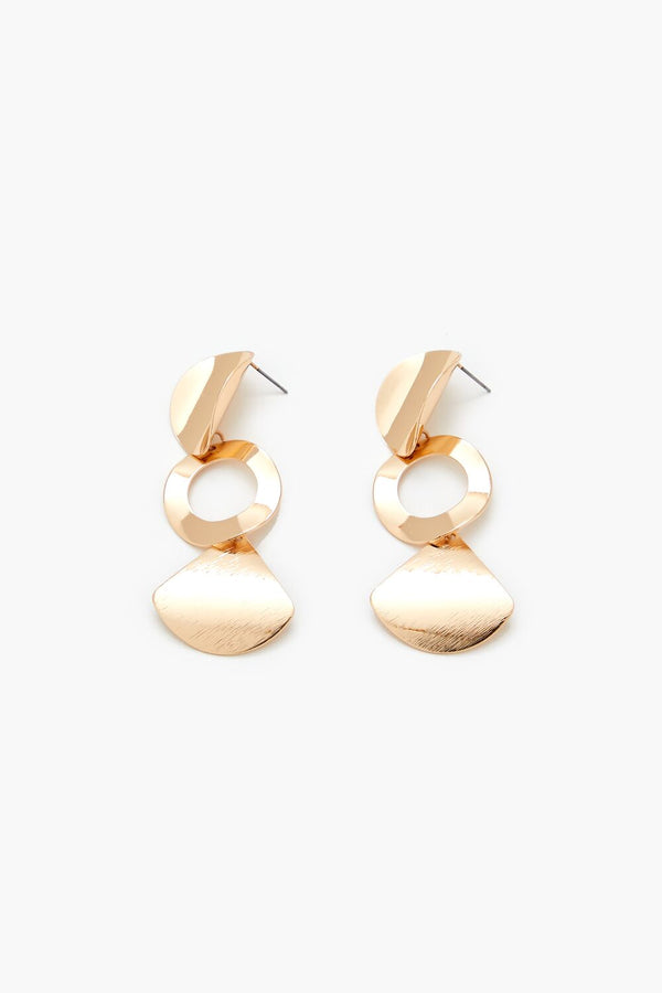 forever 21 Tiered Geo Drop Earrings