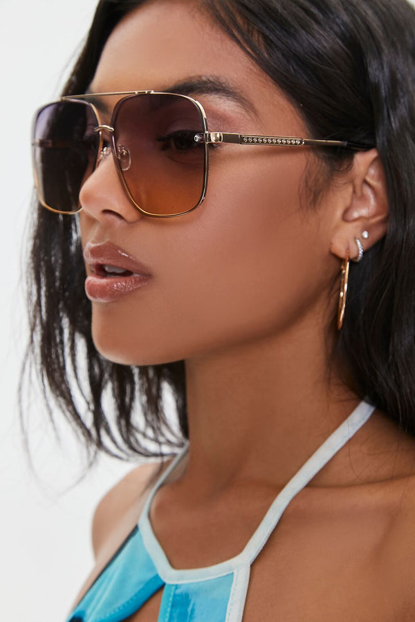 Forever 21 Tinted Aviator Sunglasses