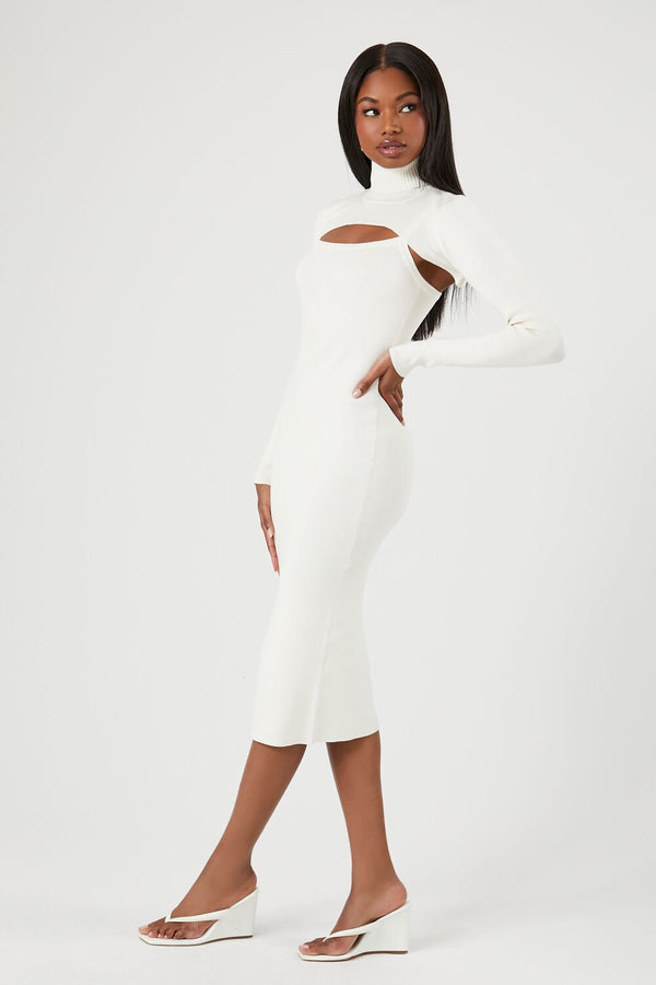Forever 21 Turtleneck Combo Sweater Dress