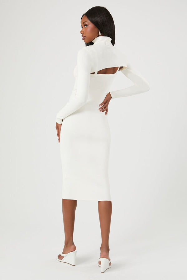 Forever 21 Turtleneck Combo Sweater Dress