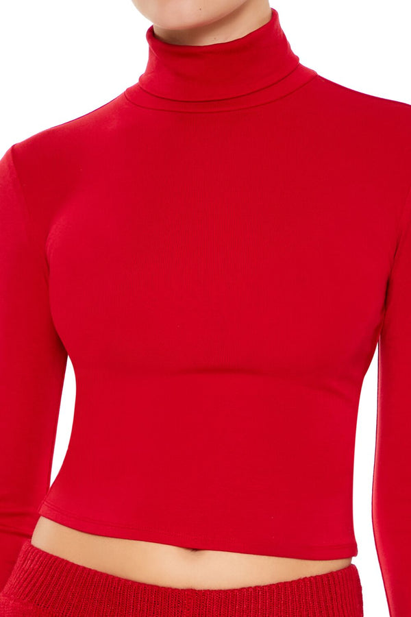 Forever 21 Turtleneck Crop Top