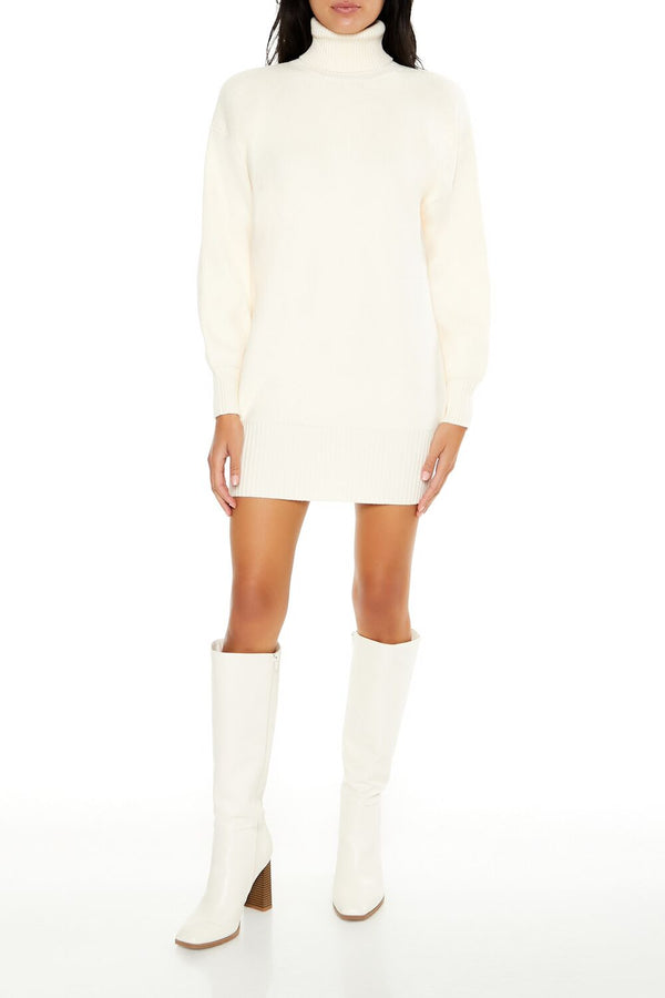 forever 21 Turtleneck Mini Sweater Dress