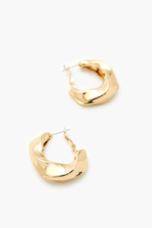 Forever 21 Twisted Hoop Earrings