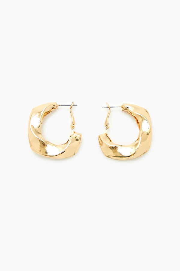 forever 21 Twisted Hoop Earrings