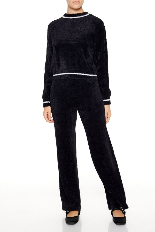 Forever 21 Two-Tone Fuzzy Knit Sweater