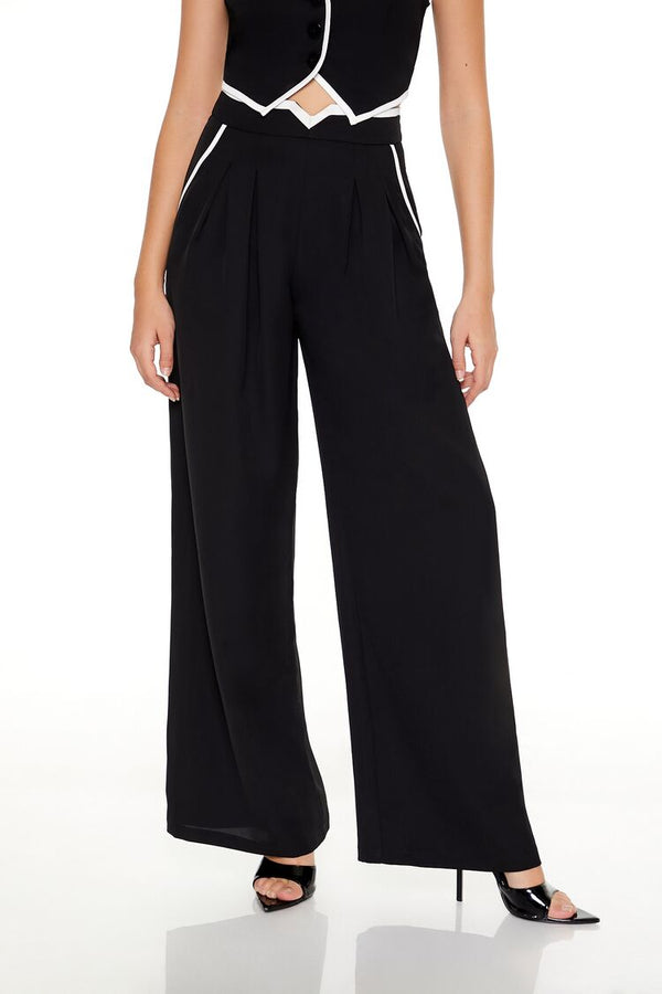 Forever 21 Two-Tone Vest & High-Rise Pants Set