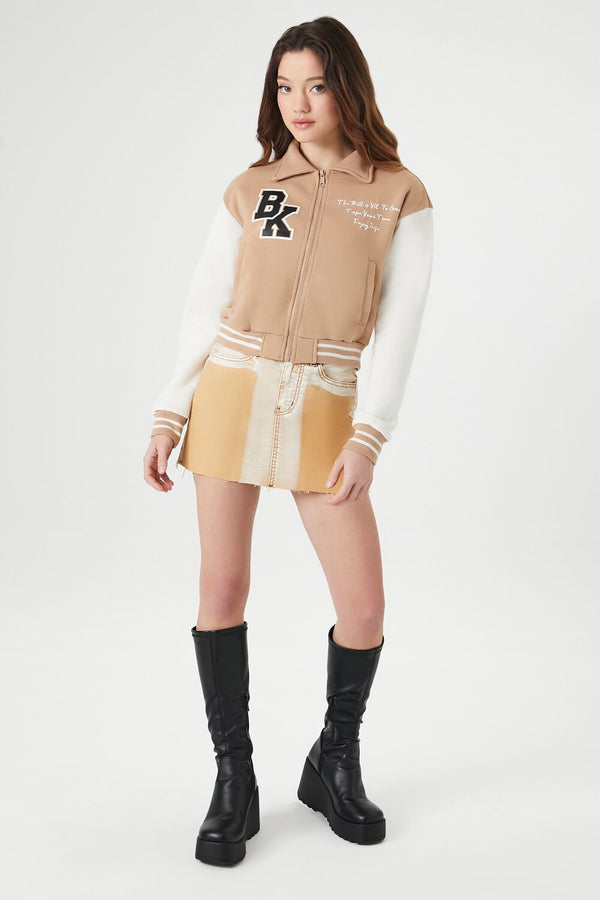 Forever 21 Varsity Letterman Bomber Jacket