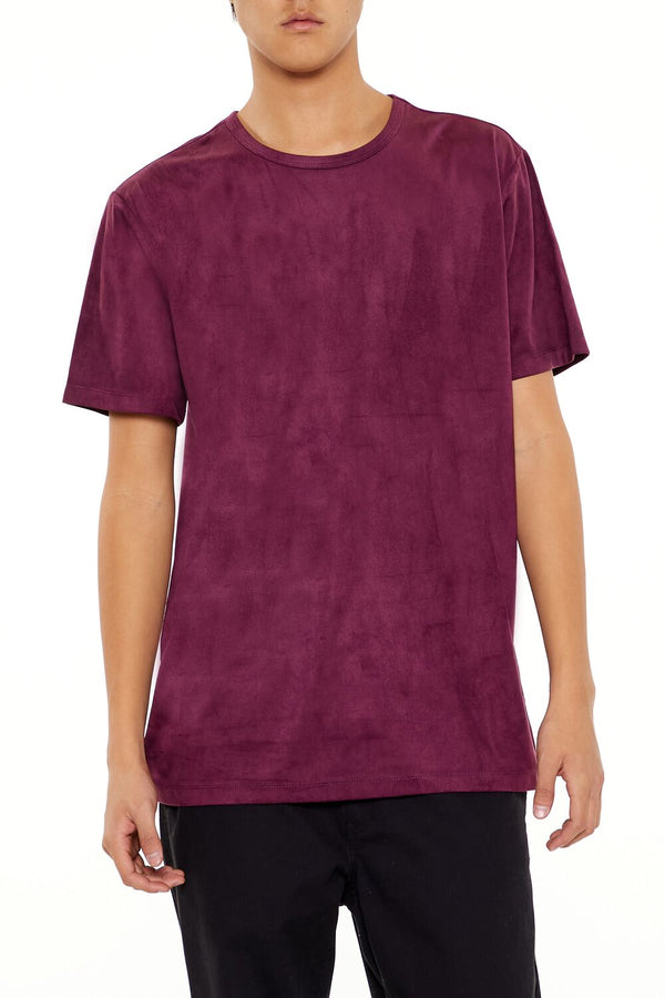 forever 21 Velour Curved-Hem Tee