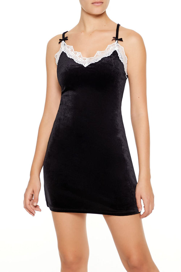 Forever 21 Velvet Bodycon Mini Slip Dress
