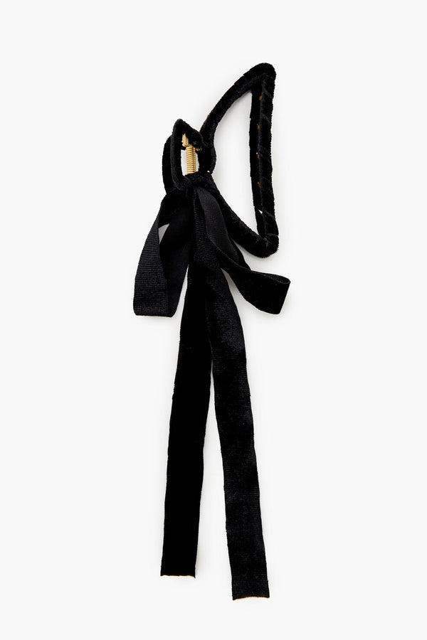 Forever 21 Velvet Bow Claw Hair Clip