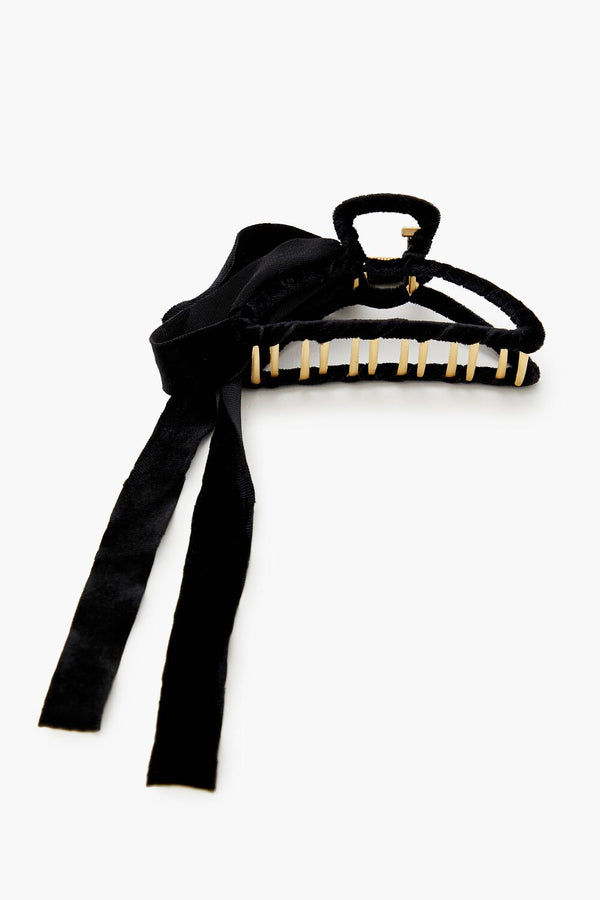 forever 21 Velvet Bow Claw Hair Clip