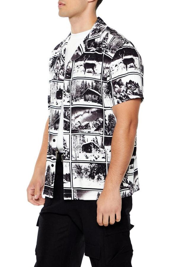 Forever 21 Winter Landscape Graphic Shirt